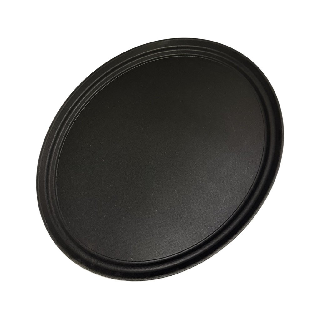 Поднос антислип Фаберглас черный овальный 80х66 см 